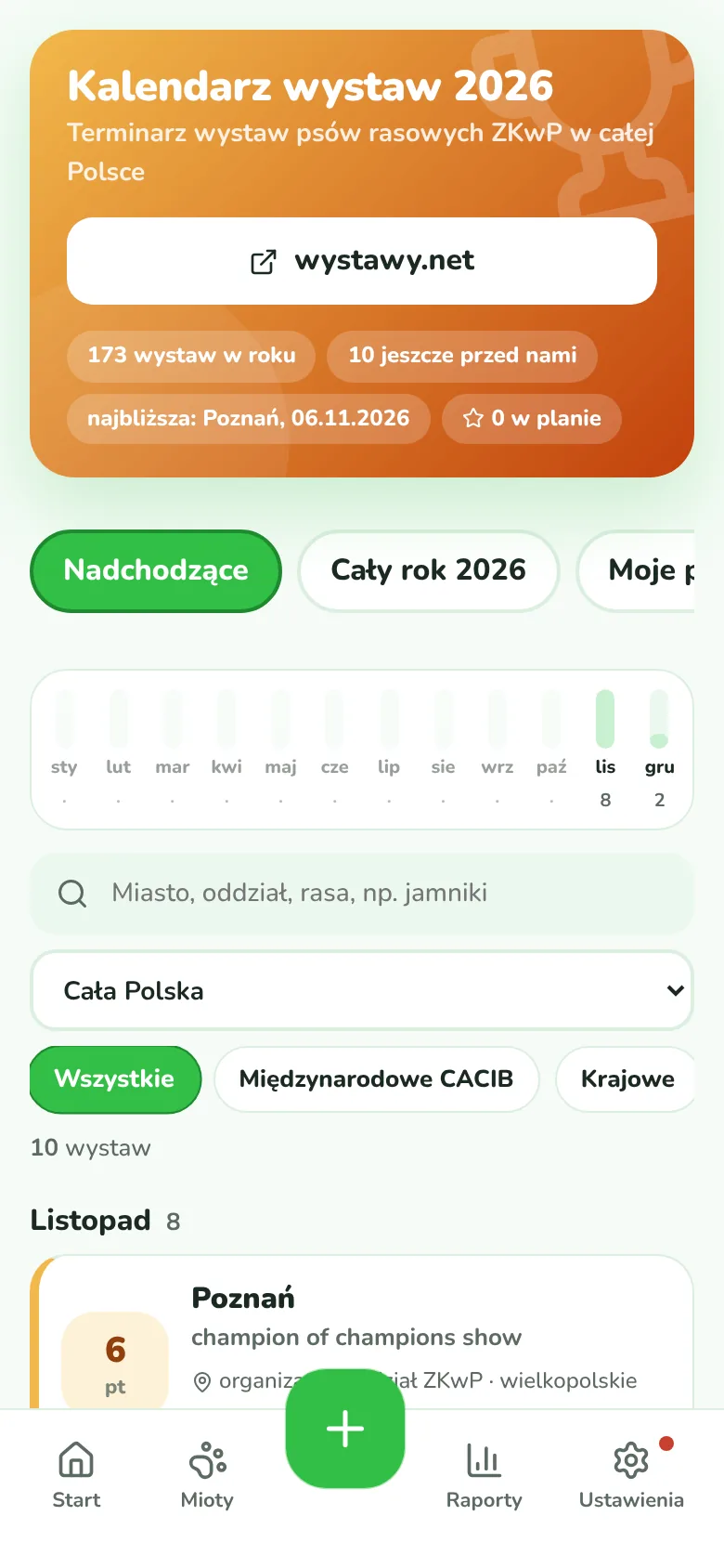 Sezon zaplanowany z terminarza ZKwP